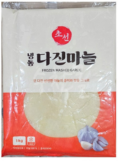 황보마을 냉동 다진마늘 초선 중국산, 3개