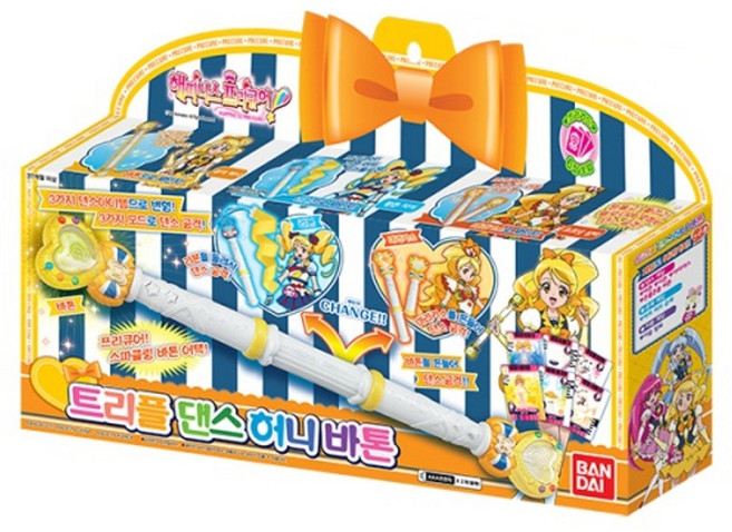 (반다이) 해피니스프리큐어 트리플 댄스 허니 바톤 어린이선물, 1개