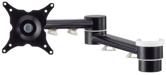 aka 螢幕伸縮支架 人體工學電腦螢幕架, 黑色, 1個