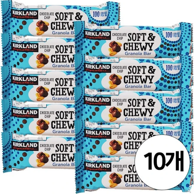 커클랜드 시그니춰 소프트앤 츄이 그래놀라 바 24g 10개 - 쿠팡