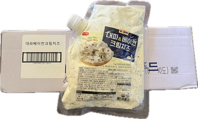 로젠 대파 베이컨 크림치즈 1kg 냉장 카페 샌드위치 디핑소스, 1개