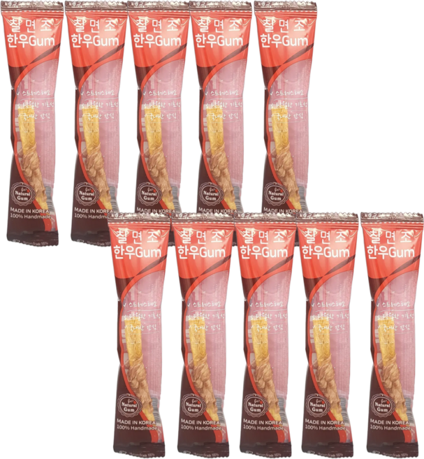 내추럴EX 칠면조 한우껌 1p, 6g, 10개