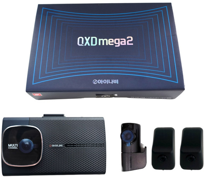 아이나비 QXD MEGA2 4채널 / 출장장착 추가가능, 블랙+자가장착, 128GB