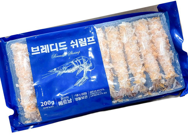 빵가루새우 우원 냉동 20g x10미 200g X10, 10개