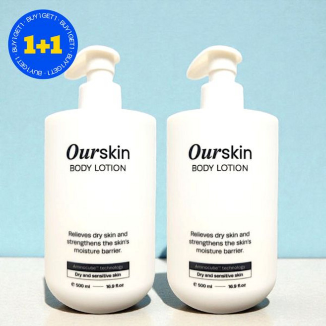 1+1 몽디에스 아워스킨 바디로션 고보습 퍼퓸 대용량 보습제 500ml 2개 546370