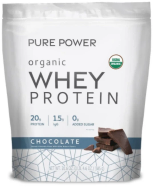 닥터머콜라 퓨어 파워 오가닉 웨이 프로틴 파우더 초콜릿 585g, 1개 - 쿠팡