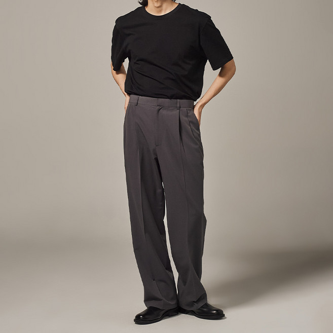 트래드클럽 이지 투턱 와이드 슬랙스 (3컬러 M~XXL)