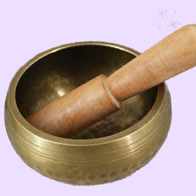 포함 집중 스틱 힐링 싱잉볼 명상 사운드 나무 좌종 수련 티벳 테라피 8cm 요가, 1개, 싱잉볼8cm