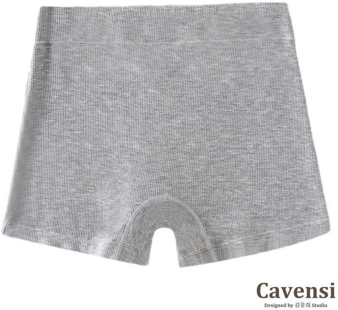 Cavensi M-4XL 涼感加大尺碼打底褲 防走光無痕平角內褲, 氣質灰色,2XL（建議63~73公斤 ）