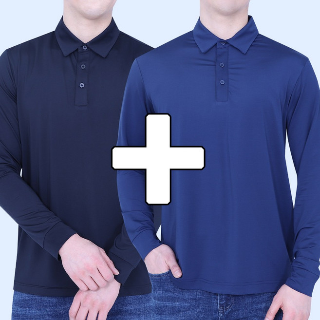 꽃중년 여름카라티셔츠 냉감 원플러스원 빅사이즈