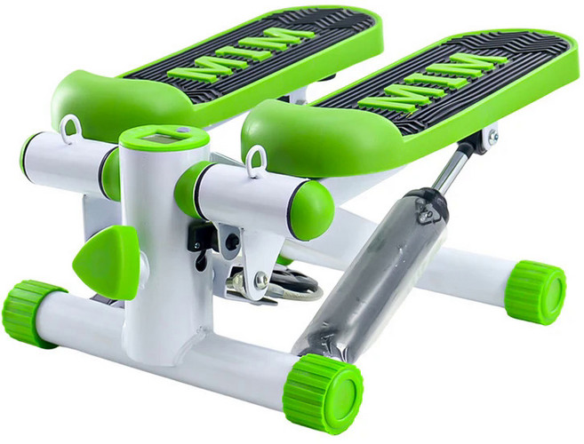 가정용 미니 스텝퍼 운동 슬리밍 피트니스 장비 슬리밍 허리 조깅 다기능 풋 페달 피트니스 장비, 녹색