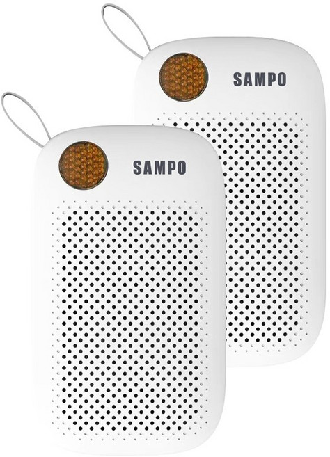 SAMPO 聲寶 無線除濕器 DN-Z24151L 迷你輕巧 無耗材 循環使用 懸掛直放 智能變色 二入組, 二入