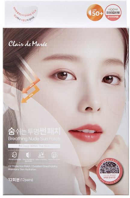 클라드마레 숨쉬는 투명 골프패치 썬패치 자외선 햇빛차단 기미 패치 12회분, 12매입, 1개
