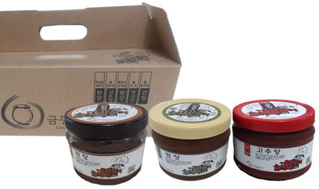 고집쟁이고씨네 3종선물세트, 된장1k+고추장1k+쌈장1k, 1개