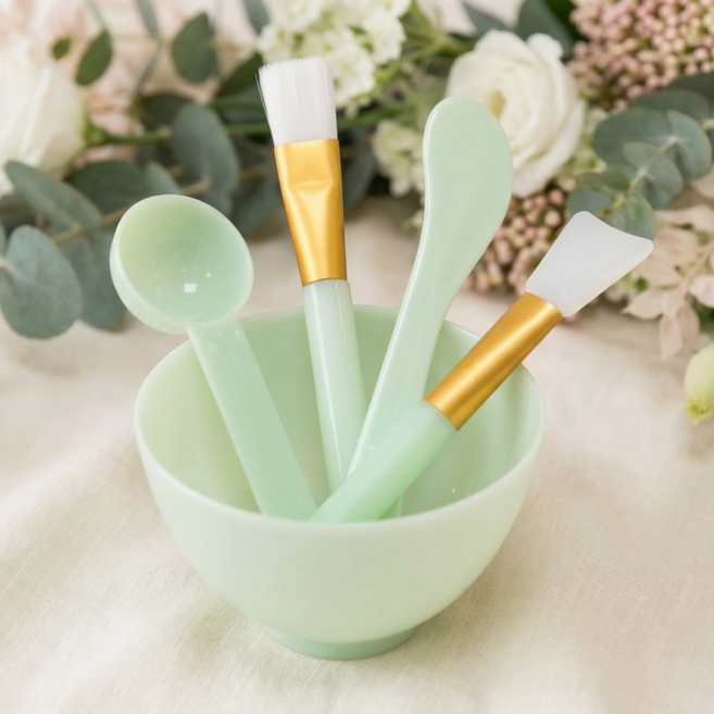 슈나온 홈케어 셀프 모델링팩 도구 풀패키지, 1세트, 그린