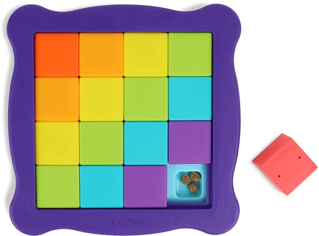 브라이트킨즈 강아지 노즈워크 장난감 컬러팝 픽셀퍼즐(16칸) LER9434, 1개, 혼합 - 쿠팡