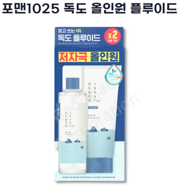 독도 포 맨 올인원 플루이드 더블기획 (로션 200ml + 스킨 200ml), 1개, 400ml