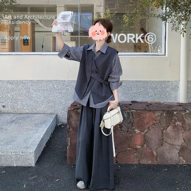 여성 정장 오버핏 세트 하객룩 캐주얼스리피스