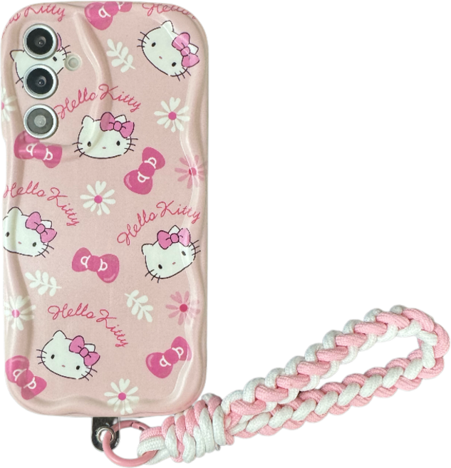 유샘무역 CY332 갤럭시 A76 A56 A36 A26 A17 A07 고양이 리본 패턴 젤리 케이스