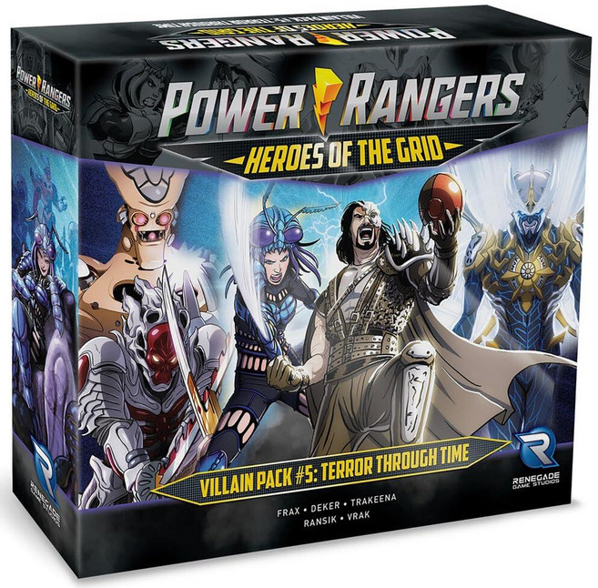 Renegade Game Studios Power Rangers Heroes of the Grid Villain Pack 확장 테러 스루 타임 협동 보드 게임, Renegade Game Studios Power Ra