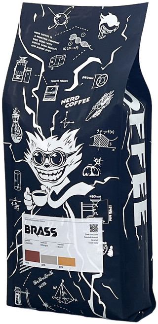 너드커피 브라스 당일로스팅 1kg 가득찬 단맛 적당한 바디감 고소한 플레이버 블렌드 원두커피, 홀빈(분쇄안함), 1개