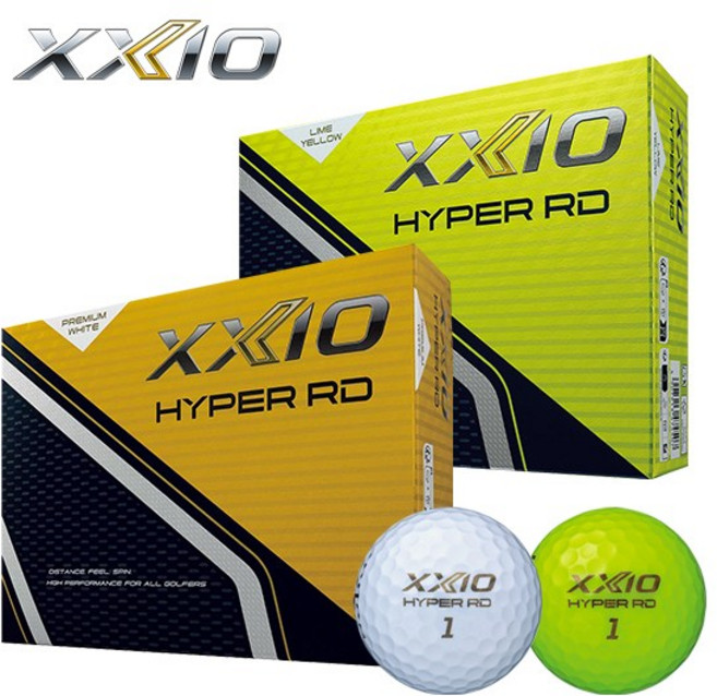 [26년신상]젝시오 XXIO 하이퍼 HYPER RD 3피스 화이트옐로우 골프공-12알, 옐로우