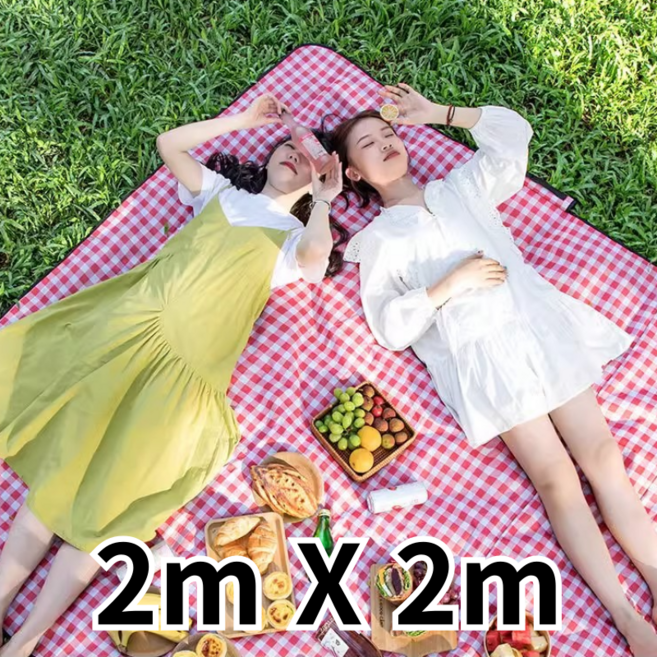 유성통상 대형 피크닉 방수 돗자리 매트, 레드