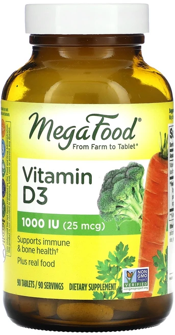 메가푸드 비타민 D3 1000IU 90정, 2개 - 쿠팡