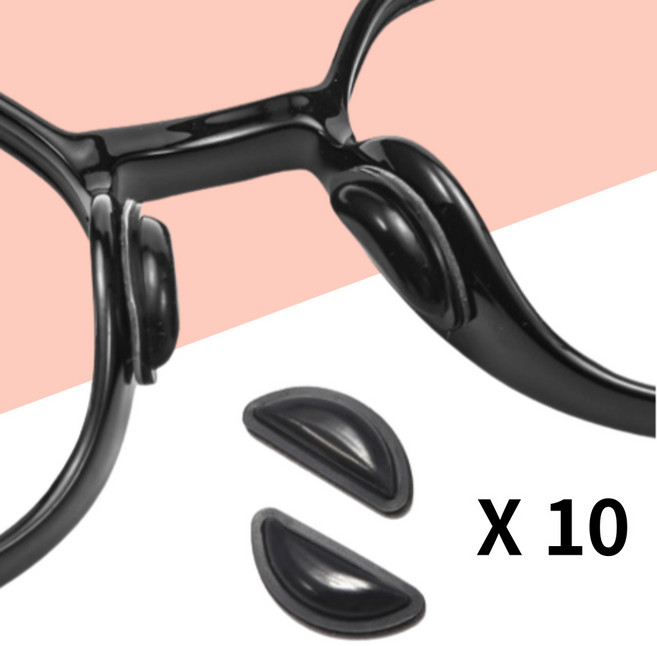 유니복스 선글라스 뿔테 안경 코받침 흘러내림 방지 실리콘 패드 쿠션 미끄럼 고정 10세트