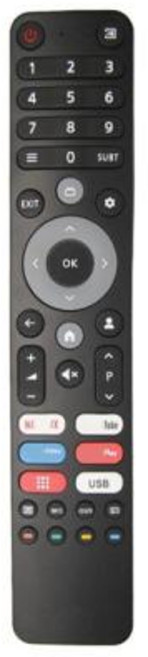 DEXP Viomi CHIQ용 범용 스마트 TV 리모컨 여러 모델용, [02] Black Infrared, [02] Black Infrared, 1개