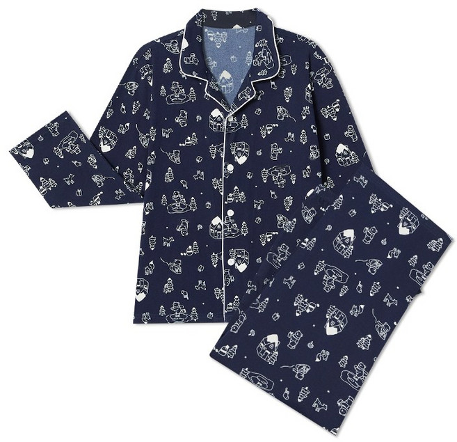 수아팜 아동 윈터데이 웜 젤리 긴팔 파자마 세트