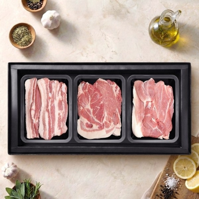 기타 제주 흑돼지 구이 선물세트 1.3kg (오겹살 500g+목살 400g+앞다리살 400g), 1박스