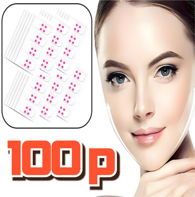 스타일포유 V라인 리프팅 페이스 테이프, 100개, 투명