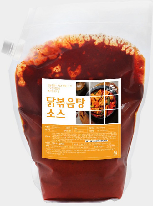 업소용 대용량소스 닭볶음탕소스, 1개, 4kg