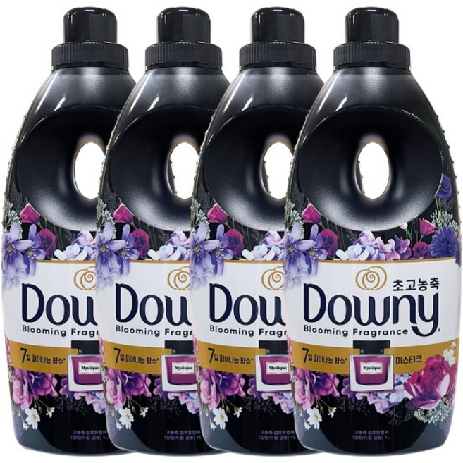 다우니 향수 컬렉션 초고농축 섬유유연제 미스티크 1L 4개