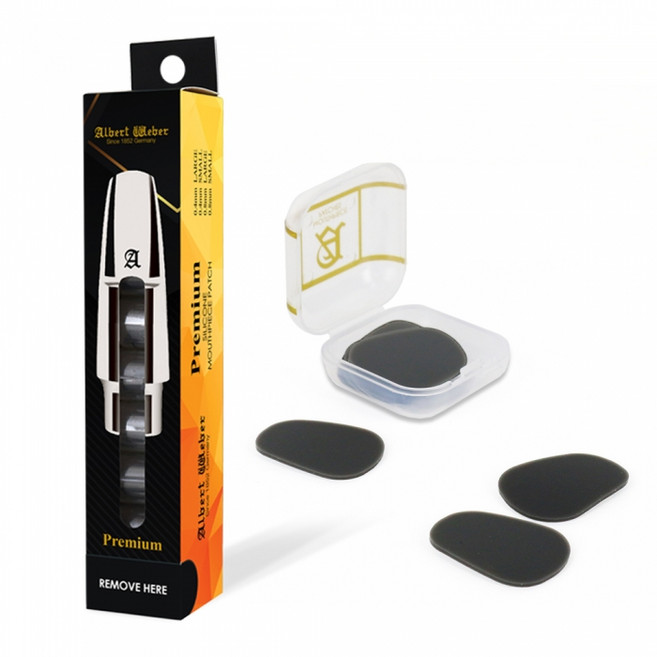 Albert Weber 프리미엄 색소폰 마우스피스 패치, 0.4스몰, 1개