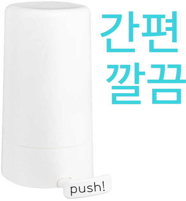 그리버 깨끗하고 깔끔한 비누 그라인더 무타공 설치가능, 1개, 화이트