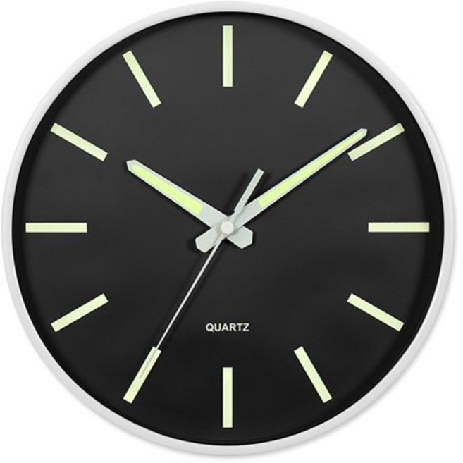 아날로그 인테리어 10인치 야광 무소음 벽시계 GW026, GW026-AB