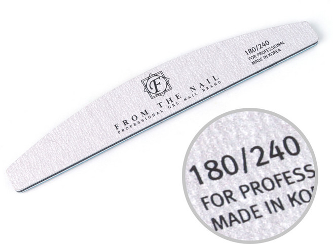 프롬더네일 지브라 네일 파일 180/240 그릿, 혼합색상, 1개