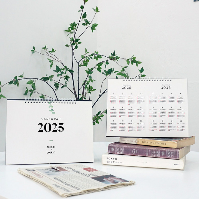 보아스넷 2024 탁상달력 A4 사무실 업무용 12개월 월간 스케줄 캘린더 (기본/라지 맞춤제작), 기본탁상 2024, 1개