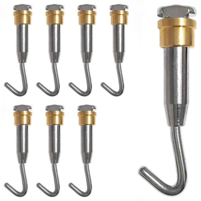 선반나라 천정 레일훅, 금색, 8개