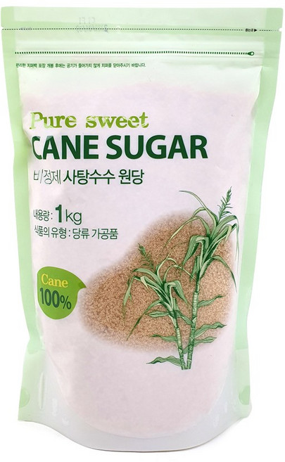 퓨어스윗 비정제 사탕수수원당 10kg (1kg x10팩), 1kg, 10개