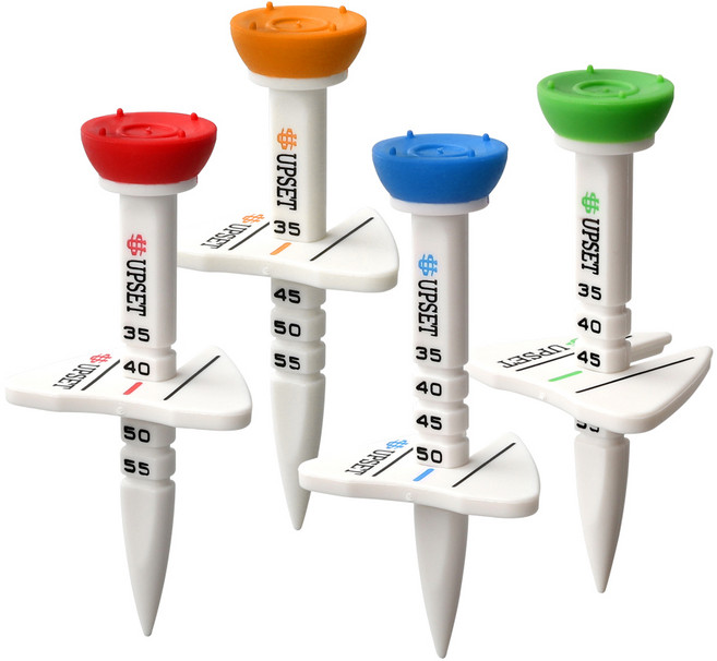 업셋 높이조절 컨트롤 에이밍티 골프티꽂이 4p, 4개, 그린,레드,오렌지,블루