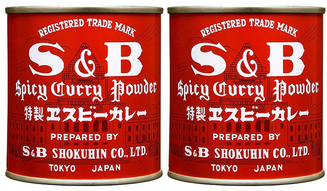S&B Spicy Curry Powder 에스엔비 스파이시 커리 카레 파우더, 2개, 84g