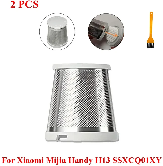 Xiaomi Mijia 핸디 진공 청소기 용 Hepa 필터 커버 SSXCQ01XY H13 홈 카 미니 무선 액세서리, 06 2PCS