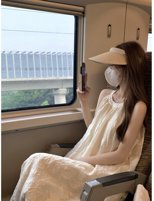 더블공주 여름 편한 고급감 바캉스 민소매 롱원피스