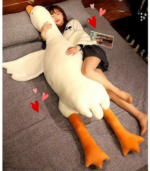 BZK 대형 바디필로우 애착 오리 인형, 130CM, 1개
