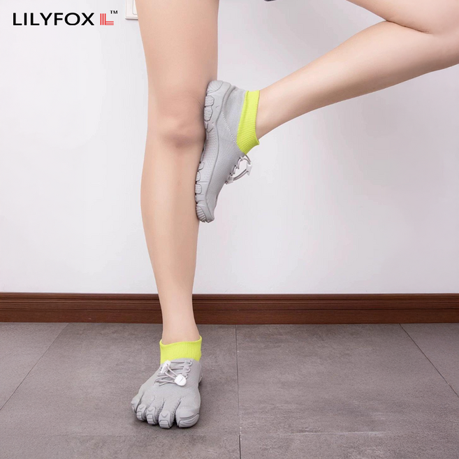 발가락 파이브핑거스 신발 헬스 운동화 발가락신발 헬스화 크로스핏 피트니스 필라테스 요가 릴리폭스, 블랙, 37 (240mm)