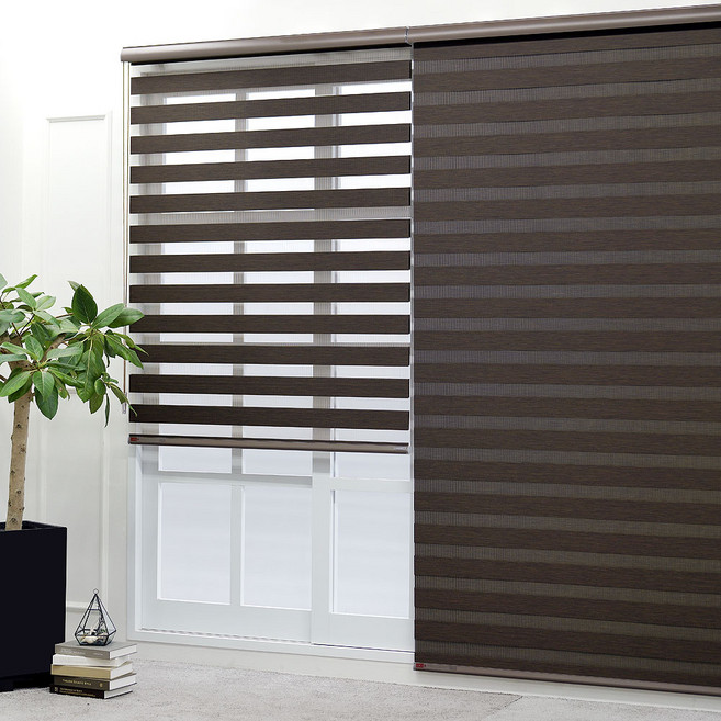 쏘윈텍스 맞춤제작 우드룩 콤비블라인드 13color