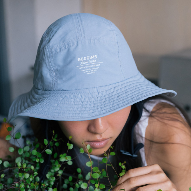 구김스 [방수/UV차단]베이직 서핑햇 1.0 비치햇/해변모자/등산모자 + 카탈로그 책자포함, S type, 스카이 블루(SKY BLUE)